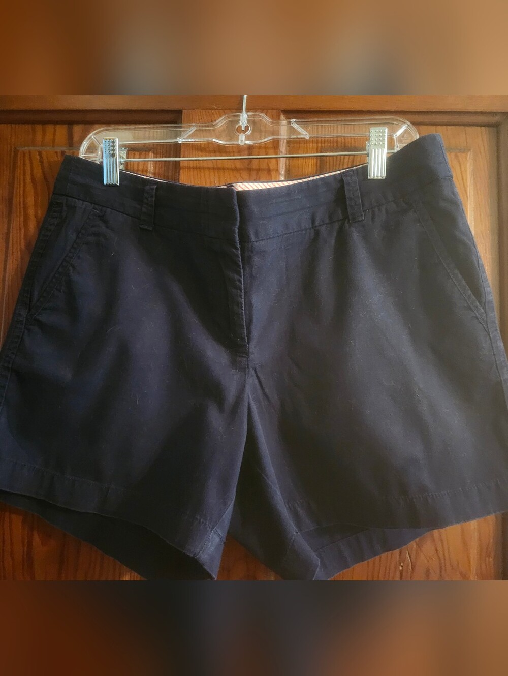 J. Crew Navy Blue Chino Shorts With 5" Inseam
